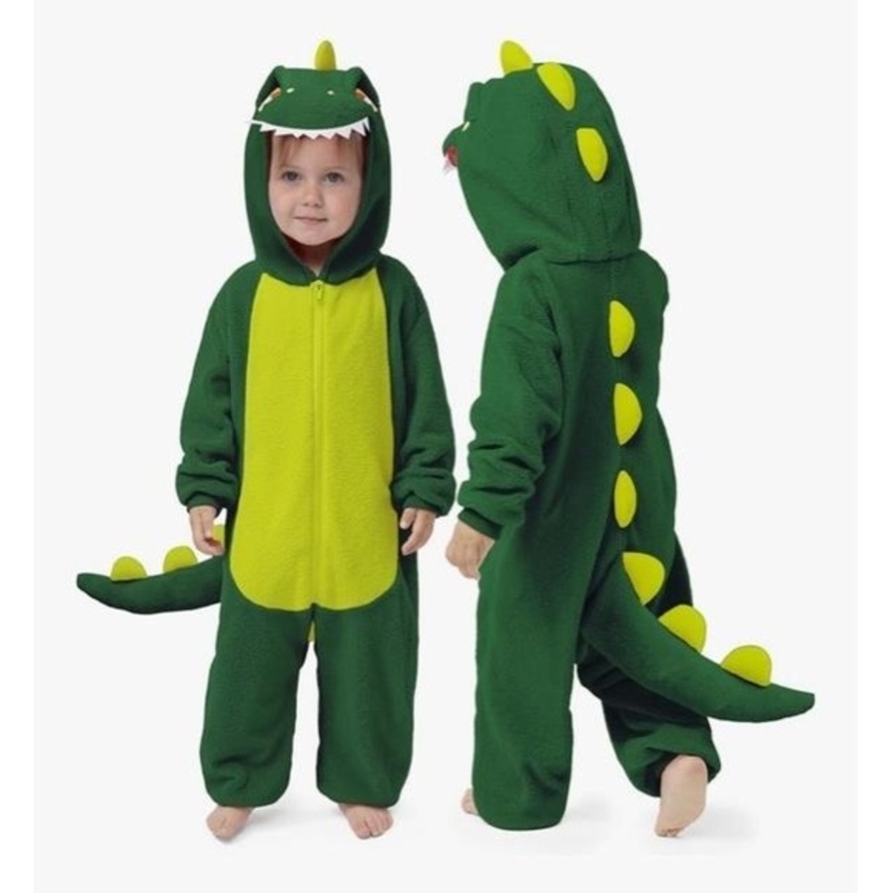 SPOOKTACULAR CREATIONS Baby‎ 12-18M Dark Green Hooded costume Dinosaur Halloween